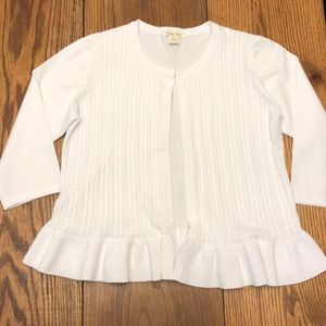 NWOT Peplum Ruffle Cardigan 3/$20